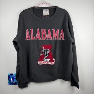 Vintage Alabama Crimson Roll Tide Crewneck Sweatshirt Men’s Large Delta Tag Gray